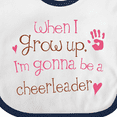 thumbnail image 4 of Inktastic Future Cheerleader Girls Cute Girls Baby Bib, 4 of 4