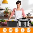 thumbnail image 4 of Séparateur de Mijoteuse 3 Pcs pour Casserole 6 Qt, Séparateur de Mijoteuse Étanche, Insert Réutilisable en Silicone, Séparateur de Mijoteuse Résistant à la Chaleur, Doublure d'Insertion pour Mijoteuse, Va au Lave-Vaisselle pour la Cuisine à la Maison 2, 4 of 11
