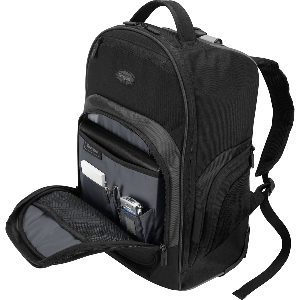Targus 16" Compact Rolling Laptop Backpack, Black - image 5 of 10