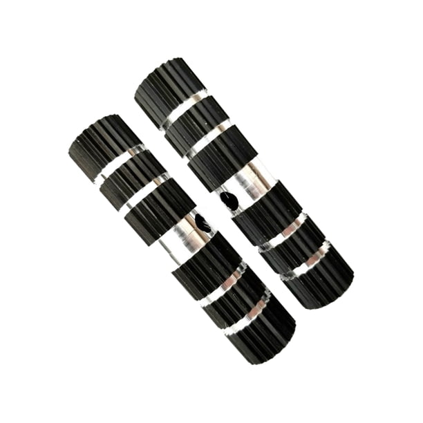 Toystoory Reposapiés para bicicleta de aleación de aluminio, 2 uds., fácil instalación para bicicletas de carretera y de montaña, Etc. Ciclismo Negro
