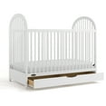 thumbnail image 4 of Graco Olivia 3-In-1 Convertible Baby Crib with Drawer, White, 4 of 13