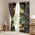 thumbnail image 3 of Manfei Animal Fish Curtains and Drapes,Vintage Retro Black Out Curtains,Fishing Hunting Curtains Pack of 2 (52x63 Each),Botanical Room Decor, 3 of 6