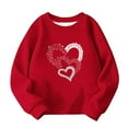 thumbnail image 4 of BLVB Kids Valentines Day Sweatshirts Boys Girls Valentine's Love Heart Graphic Shirt Pullover Toddler Long Sleeve Outfit Tops, 4 of 5