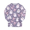 thumbnail image 6 of Futezty Little Girls Boys Halloween Ghost Graphic Long Sleeve Pajamas Sets Toddler Pjs Kids Fall Winter Sleepwears 2T-9T, 6 of 7