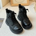 thumbnail image 5 of newwalpole Toddler Boys Girls Boots Kids Work Boots Winter Snow Boots Lace Up Hiking Outdoor Boots (Toddler/little Kid) Black for Size 12.5, 5 of 6