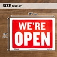 thumbnail image 7 of BAZIC 12" X 16" Open & Closed Sign, Double Sides Plastic Signs Vinyl, Business Store Office Door Window Restaurants Bars Retail Salon Shops, Waterproof, Indoor Outdoor, 1-Pack, 7 of 7