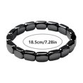 thumbnail image 4 of ARVOV Hematite Bracelet for Men, Natural Stone Beads, Stretch Fit, Black Beaded Bracelet, Men's Jewelry with Masculine Energy-Inspired Style for Daily Wear, Layering and Thoughtful Gifts, 4 of 7