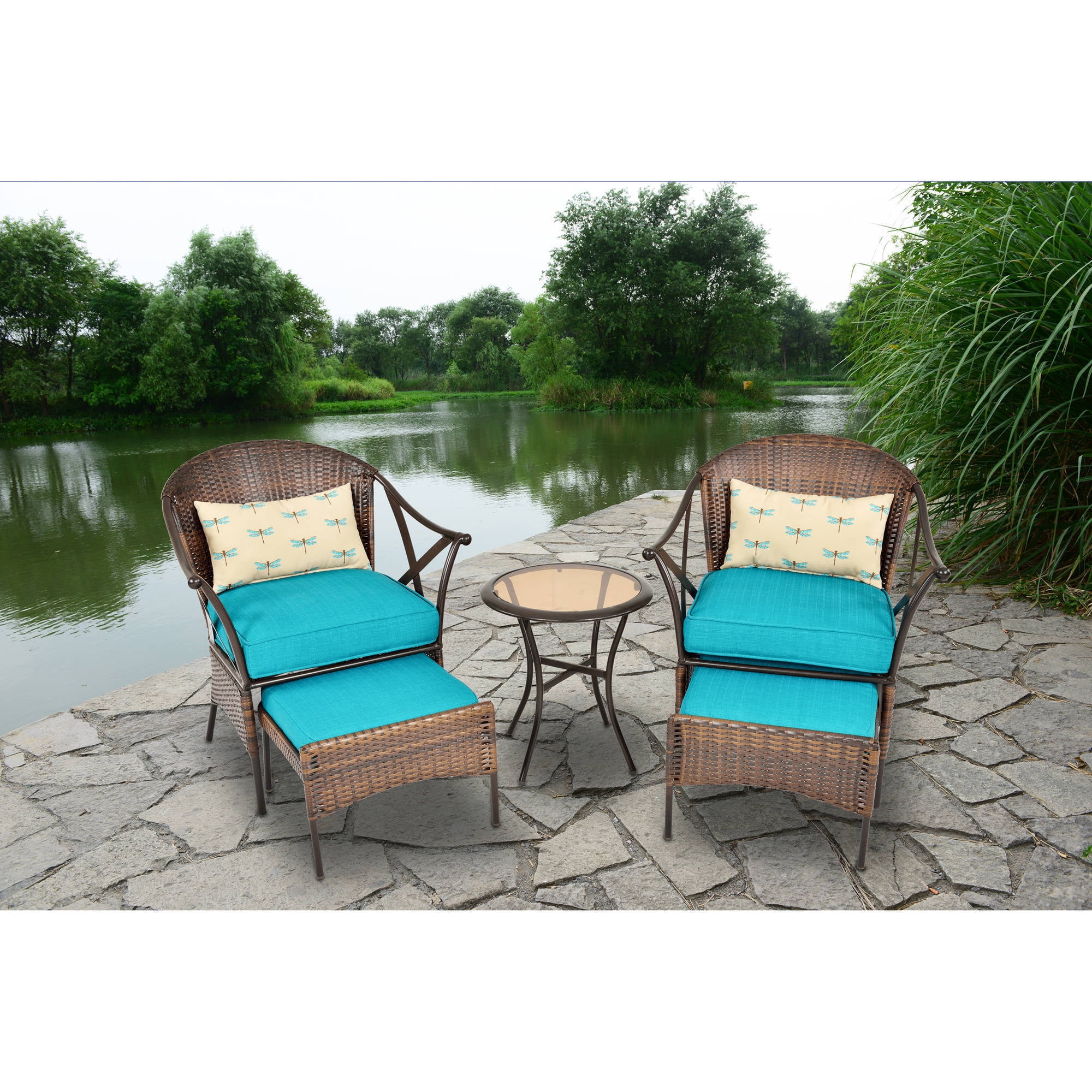 DEAL 3 PS Outdoor Rattan Patio Furniture Set Backyard Garden