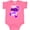 Hot Pink, variant on Inktastic I Wear Purple for My Papa Pancreatic Cancer Awareness Boys or Girls Baby Bodysuit
