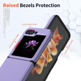 thumbnail image 4 of for Samsung Galaxy Z Flip 6 Case, Hinge Protector and Shockproof TPU and Microfiber for Samsung Galaxy Z Flip 6 (Purple), 4 of 12
