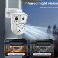thumbnail image 3 of 1080P Wireless WIfi Camera Outdoor Multi Lens Surveillance Camera, Two Way Intercom Night Vision Baby Monitor, 3 of 10