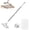 37.4 in, variant on Hands-Free Multi-Purpose Flat Mop, Long Handle One-Click Cloth Changing Mop for Multi-Surface Cleaning