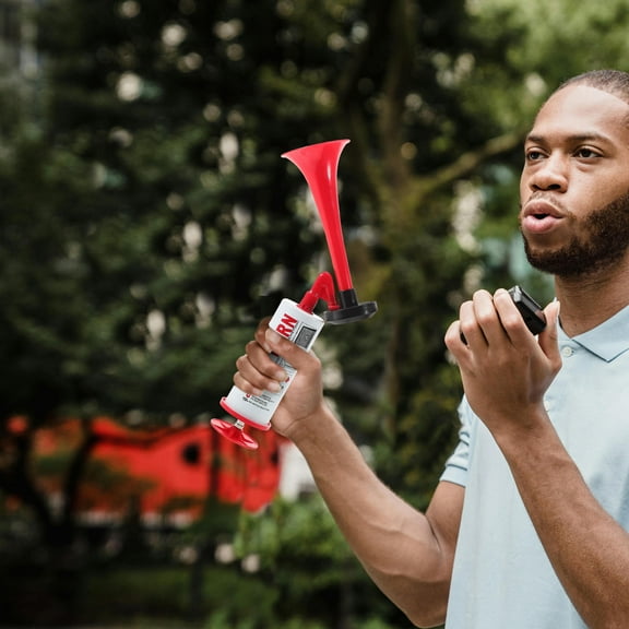 WHAMVOX 2pcs Air Horn Handheld Canister Boat Horn Marine Soccer Party Favors Horns Air Horn Hand Held Train Horn Soccer Horn Boat Horn