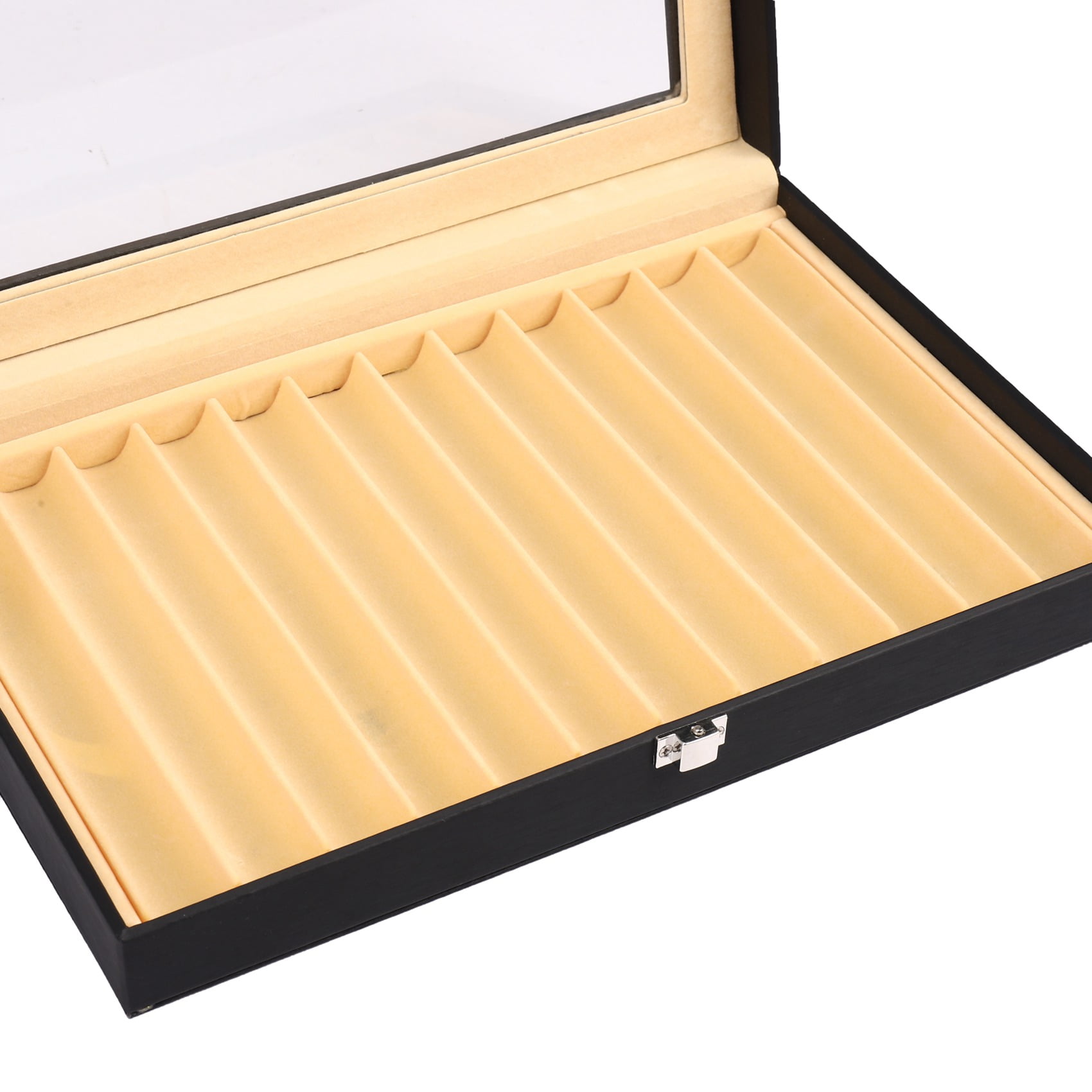 12 Black Pen Box Leather Pen Display Box PU Pen Storage Box Leather Pencil Case Storage Box