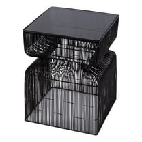 Butler Specialty Company Ivar 14 in. W Square Stainless Steel End Table - Bronze