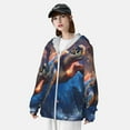 thumbnail image 3 of Balery Night Sky Turtle Sudadera ligera de manga larga con capucha y protección solar UPF 50+ para hombre y mujer, ideal para pesca y running-3X-Large, 3 of 7