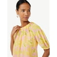 thumbnail image 4 of Scoop Women's Elbow Puff Sleeve Top, 4 of 5