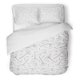 thumbnail image 1 of ABPHQTO Juego de ropa de cama de 3 piezas Delicado patrón floral Flying Dandelion Seeds en blanco y negro Funda nórdica con 2 fundas de almohada, 1 of 1