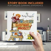 Li'l-Gen Kids Tool Set with Book, 16 Pieces Tools Plus Case - Includes Oliver's Surprise Project! Book Pretend Play Toys for Boys and Girls Age 3+,
