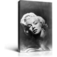 thumbnail image 1 of Rosework Framed Canvas Wall Art, 20x30 Inch, Marilyn Monroe Painting Classic Female Portrait Artwork for Living Room Bedroom Home Decor, Made In USA, 1 of 6