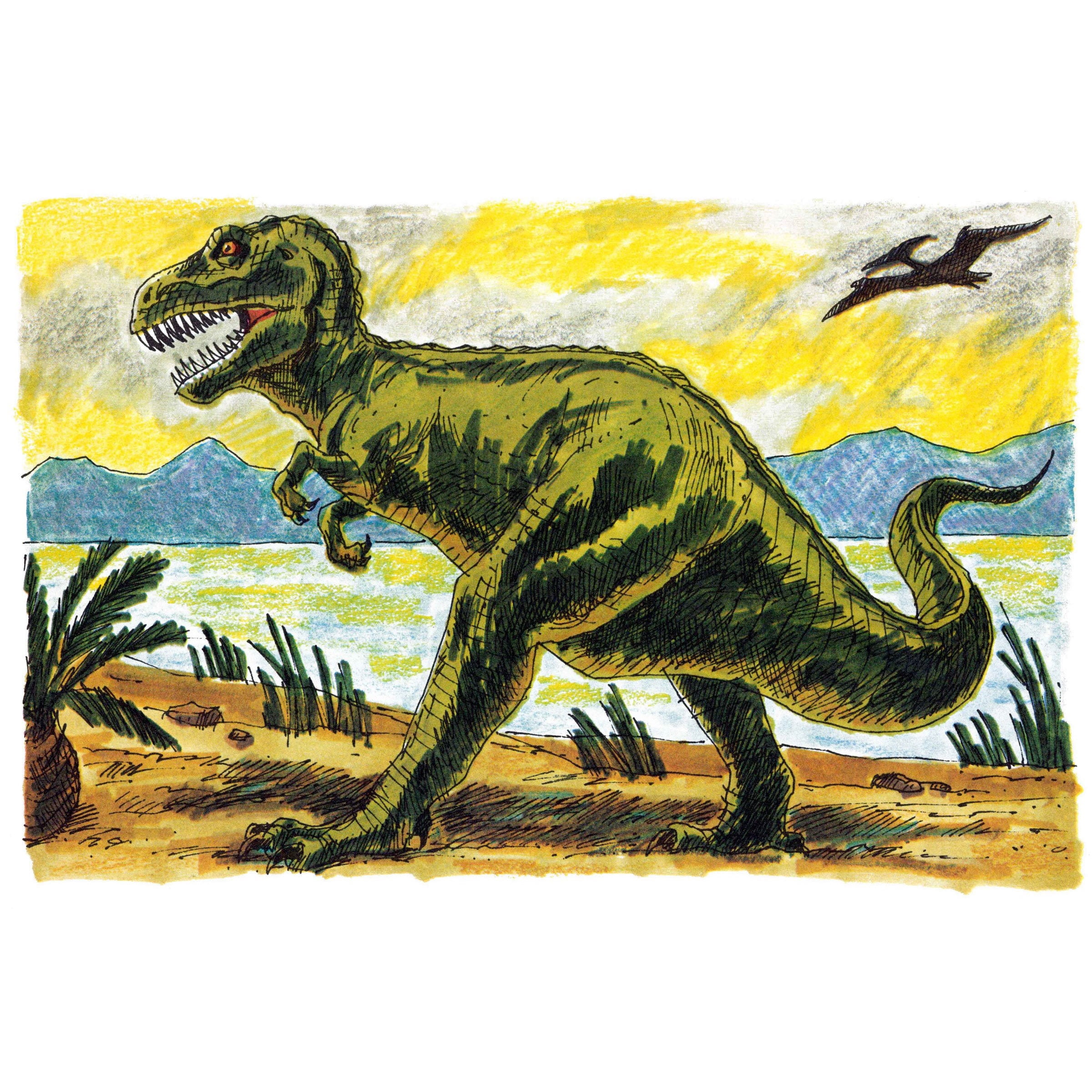 Marmont Hill "Tyrannosaur II" by Curtis Painting Print on Canvas