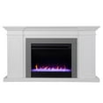 thumbnail image 3 of Pemberly Row Wood Color Changing Bookcase Fireplace in White/Gray, 3 of 3