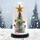 thumbnail image 3 of Árbol de Navidad artificial en cúpula Decoraciones únicas Regalos Mini adornos decorativos con luces LED Navidad para Interior Casa de vacaciones Estrella Yinane Figura de escritorio, 3 of 7