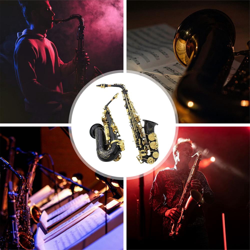 Kagrote E Flat Alto Saxophone Alto Sax with Good Sound Quality Wind & Woodwinds Saxophones for Enthusiasts Beginners or Intermediate Players fitting