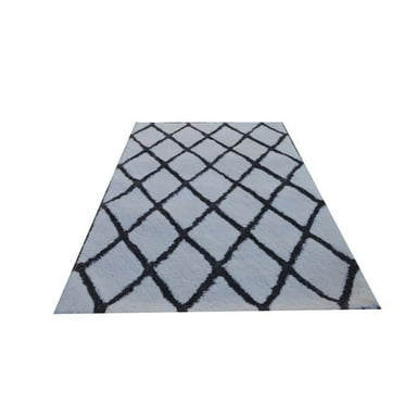 Noble House MORO2017999 7 ft. 9 in. x 9 ft. 9 in. Moro Rug, White & Grey