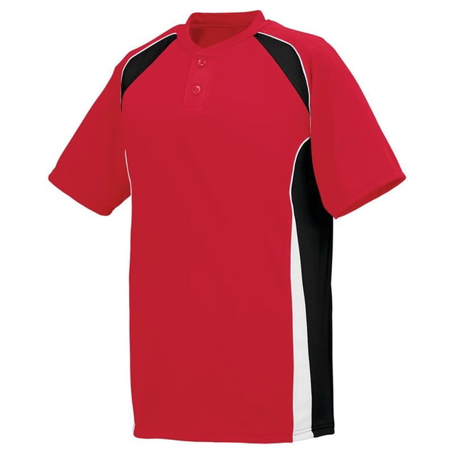 Jersey Base Hit adulto ROJO/ NEGRO/ BLANCO 3XL Ropa deportiva Augusta AG1540