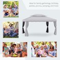 thumbnail image 6 of Patio Umbrellas Outsunny 10' x 13' Patio Gazebo, Outdoor Gazebo Canopy Shelter with Netting and Curtains, Aluminum Frame for Garden, Lawn, Backyard and Deck, Gray,Market Umbrellas, 6 of 8