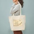 thumbnail image 3 of CafePress - Vintage Map Of Cincinnati Ohio (1841) Tote Bag - Unisex Canvas Tote Bag, Beige, 1-Piece, 3 of 7
