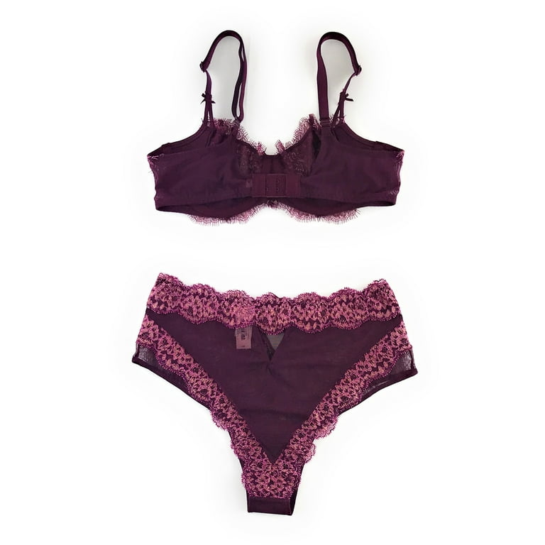 Victoria’s Secret ( 6本set ) Victoria's Secret Purple Rainbow Stripe Plunge Push Up Bra