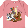 thumbnail image 4 of Inktastic Happy Farm Animals Boys or Girls Long Sleeve Baby Bodysuit, 4 of 5