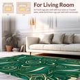 thumbnail image 2 of ODIKA 8' x 10' Machine Washable Non-Slip Area Rug, Art Nouveau Spiral High Traffic Rug, Green, 497304, 2 of 7