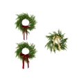 thumbnail image 3 of Velvets Bows Garlands Holiday Hanging Decoration Bowknot Wreath for Christmas and New Year Festival Parties Supplies, 3 of 11