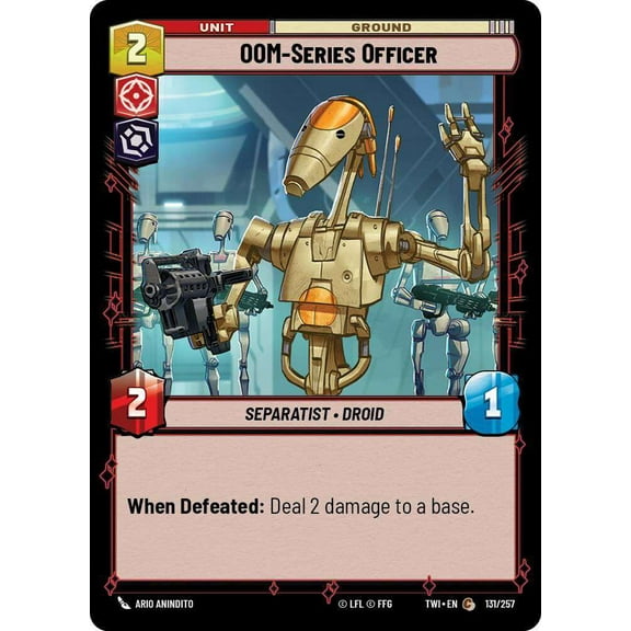 Star Wars: Unlimited Twilight of the Republic Common OOM-Series Officer #131