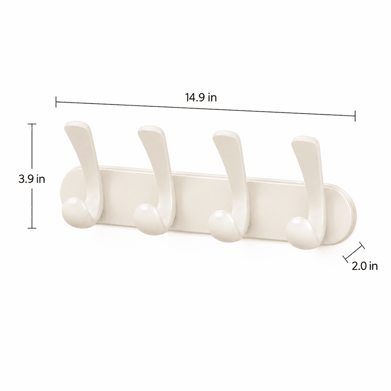 Heavy Duty Magnetic Hooks for Front Door and Refrigerator, No-Drill Carbon Steel Utility Hanger for Coats, Bags and Kitchen Organization, Removable & Reusable Multi-Purpose Storage