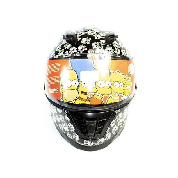 Casco Moto Simpson Negro Blanco Talla L Certificado negro M Risky Bart Punk Walmart en linea