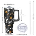 thumbnail image 2 of Black Halloween Dancing Skeletons Tumbler with Handle and Lid,40oz Double Wall Vacuum Insulated Tumbler,Cups Gift for Women and Men, 2 of 7