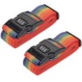 thumbnail image 1 of Correa para equipaje TANGJMXG 2 piezas Correas de equipaje ajustables con cerradura de código colorido, 1 of 3