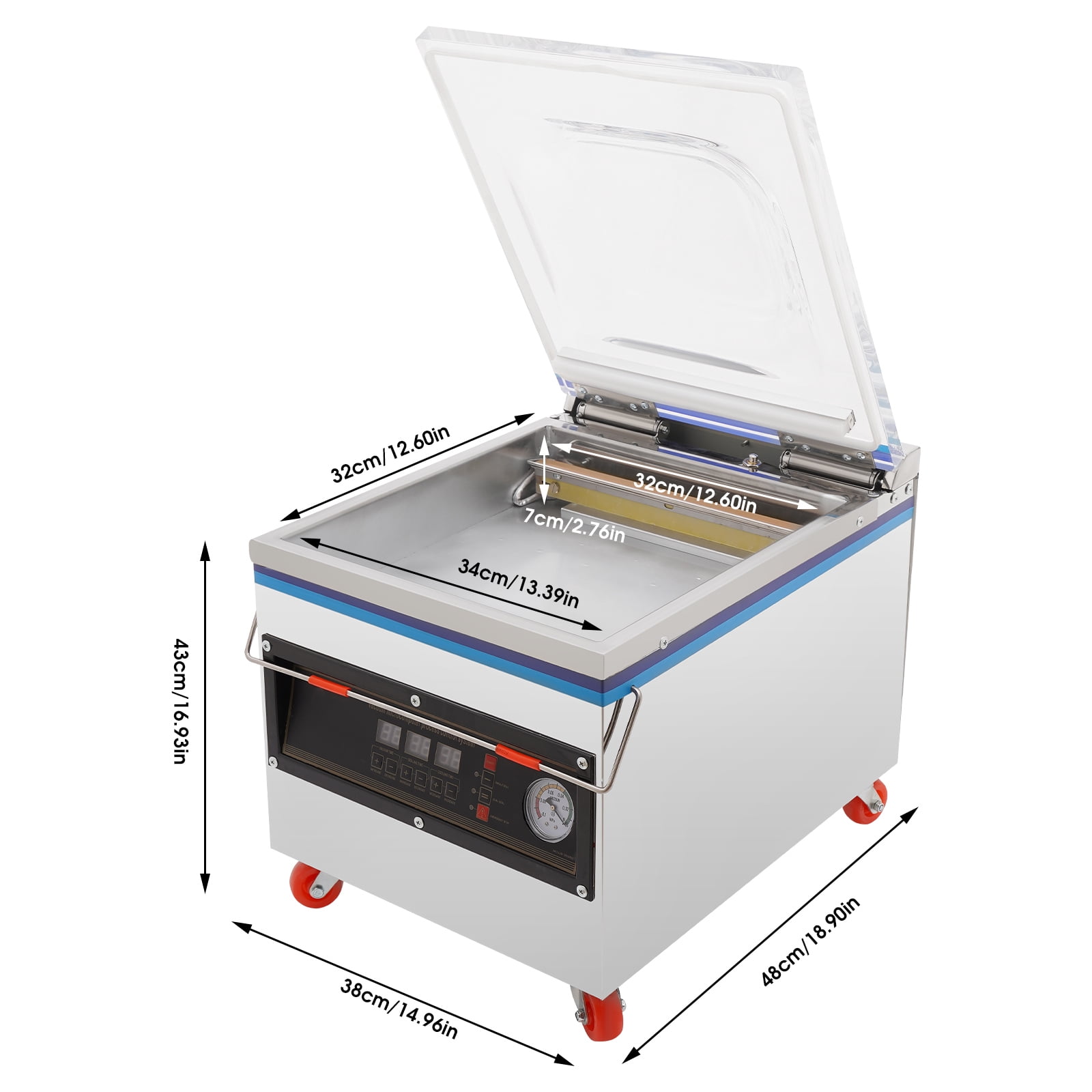 Tabletop Food Vacuum Packaging Machine, Chamber Vacuum Sealer, Vacuum Packing Machine
