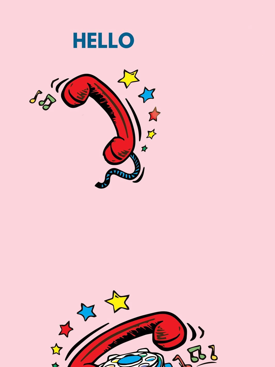 Greetings and Chatter Removable Vinyl Wallpaper By Fisher-Price - Pink