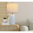 thumbnail image 7 of 22 Inch White Ceramic Table  Modern Farmhouse Nightstand  for Bedroom Living Room Office, 7 of 7