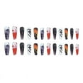 thumbnail image 3 of Fofosbeauty 24 pcs Press-on Acrylic False Nails, Nails Tips Designs 2023,Long Coffin Colourful Helloween, 3 of 9