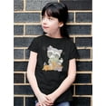 thumbnail image 2 of Cute Baby Racoon Halloween T-Shirt Juniors -Image by Shutterstock,  x-Small, 2 of 4