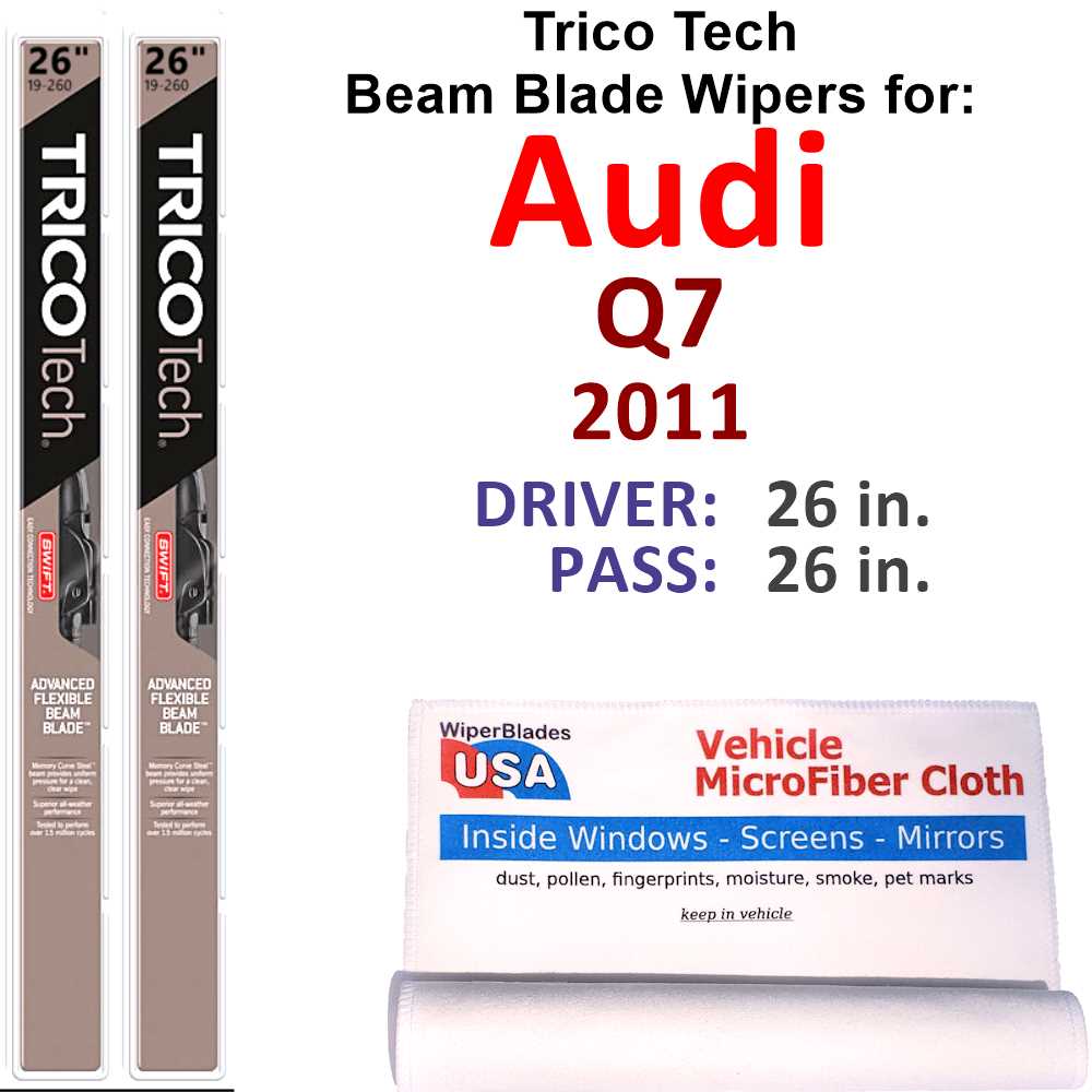 2011 Audi Q7 Beam Blade Wipers (Set of 2)