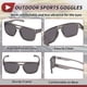thumbnail image 5 of 1 juego de gafas de motocicleta anti-reflejo de triacetato de celulosa TR para deportes al aire libre, gafas de sol para motocross, bicicleta de tierra, lente negra, marco gris, 5 of 6