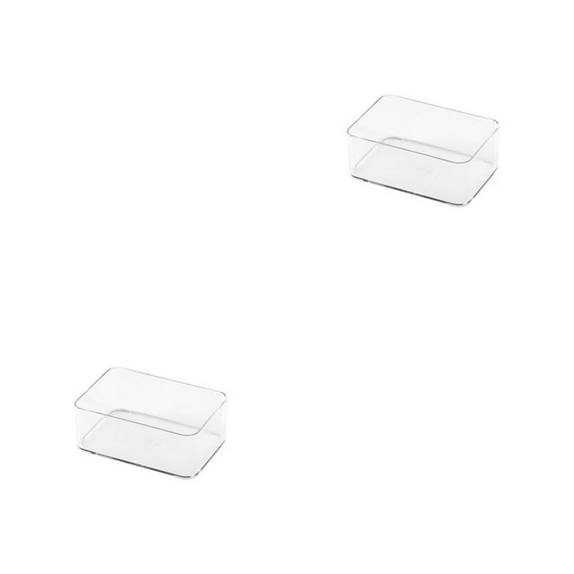 bedienty Tabletop Drawer Storage Box Stackable Stationery Organizing Cosmetics Container Sundries Organizer Tray Classroom Medium Small 2Set
