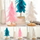 thumbnail image 4 of Adorno navideño de plumas con luz LED para escritorio., 4 of 5